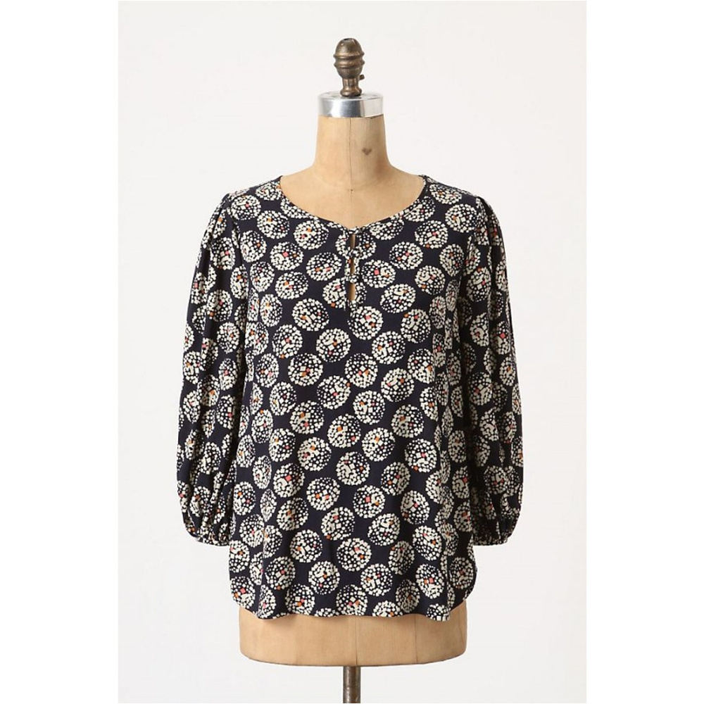 Anthropologie Maeve Confetti Ball Blouse, Size 2